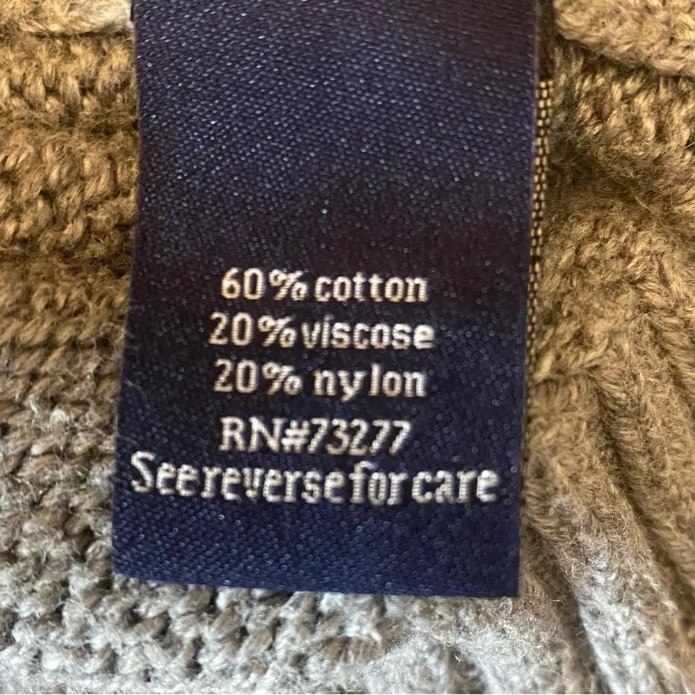Croft & Barrow Men's size Large Gray crew neck knit sweater long sleeve pull on
